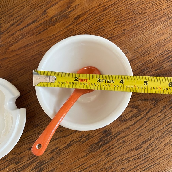 🥣Pottery Barn Scoop Condiment stand Server with 3 bowls - Picture 10 of 13